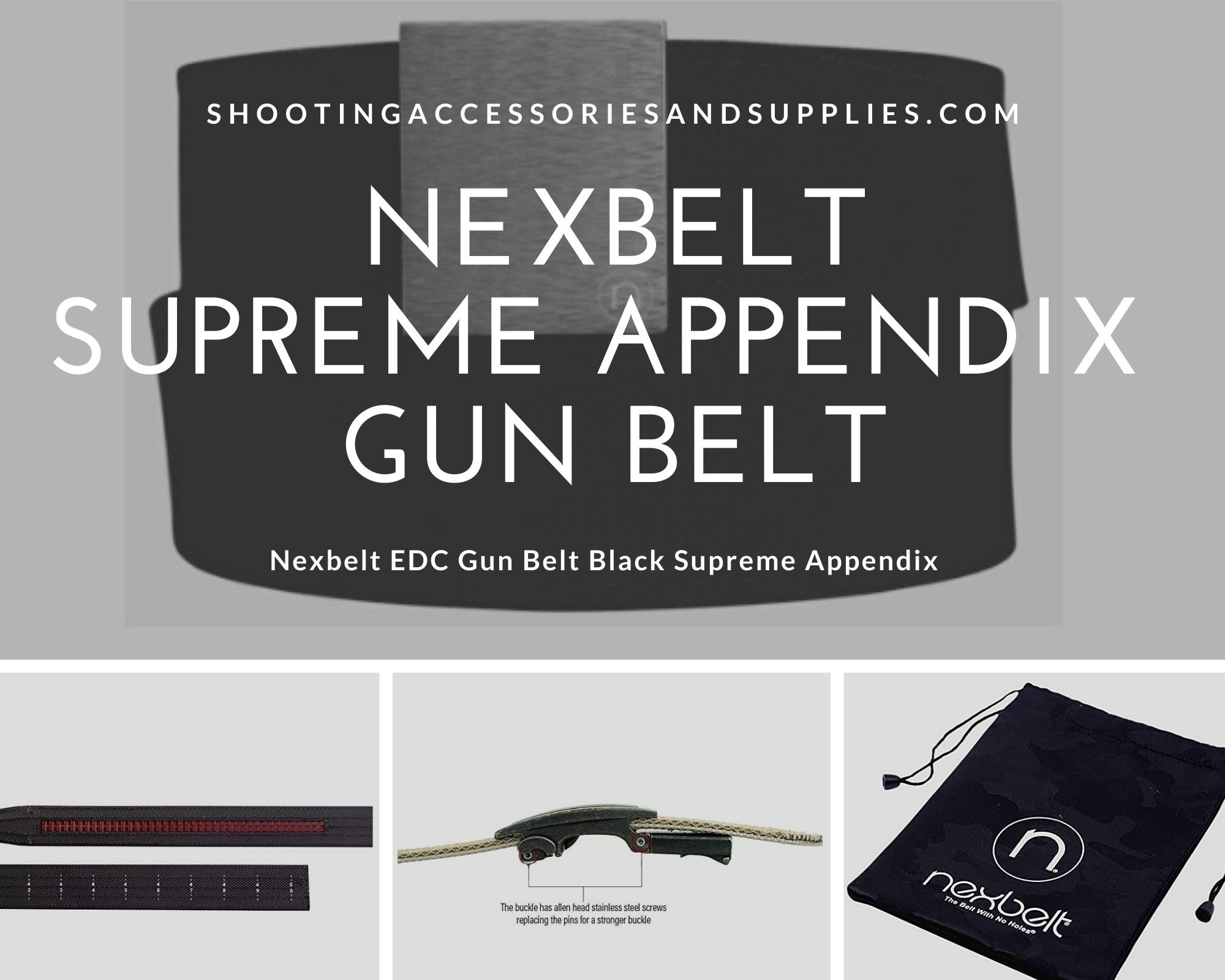 Bestseller Spotlight: Nexbelt Supreme Appendix Gun Belt