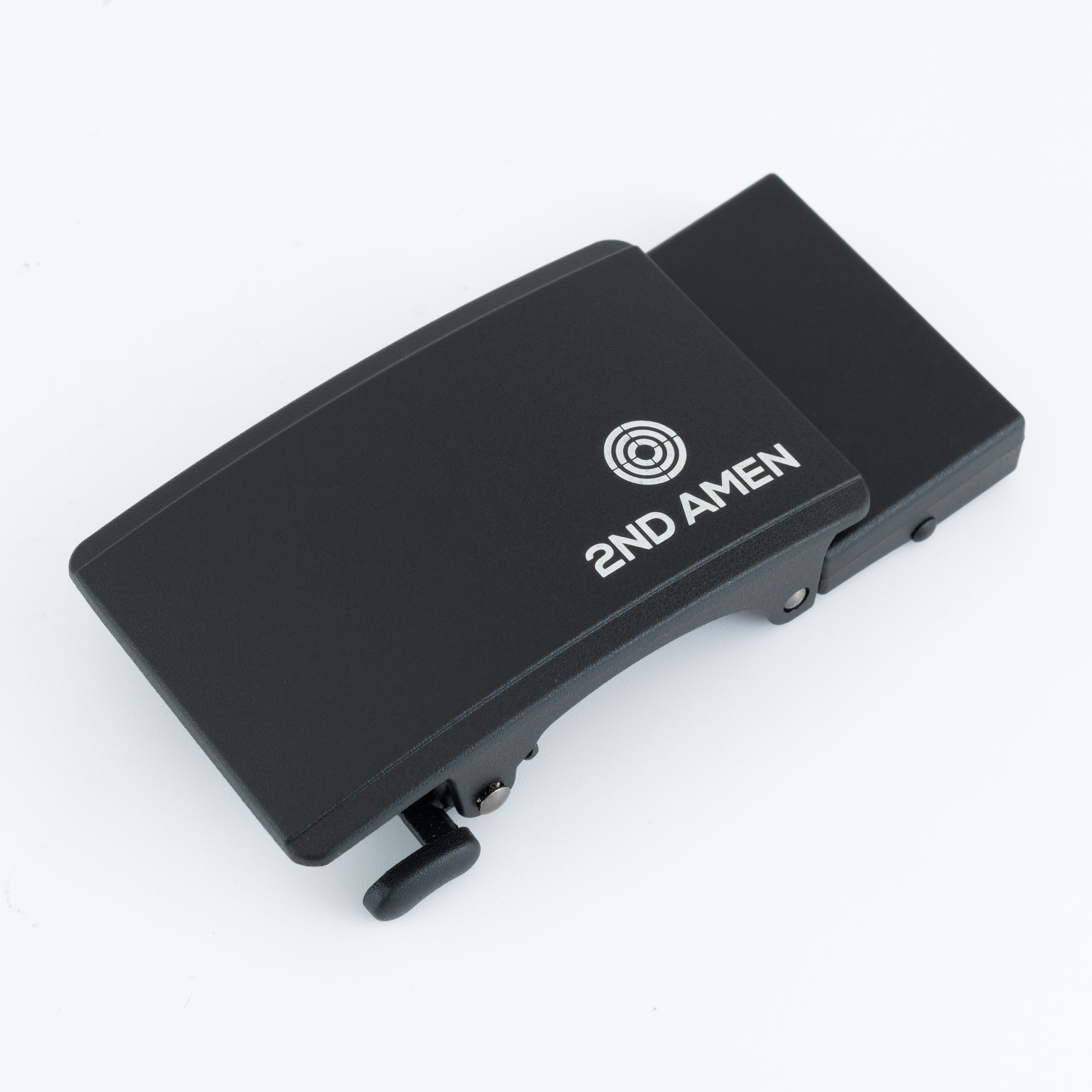 2ND AMEN Gun Belt - Ratchet Track Buckle - Logo Black