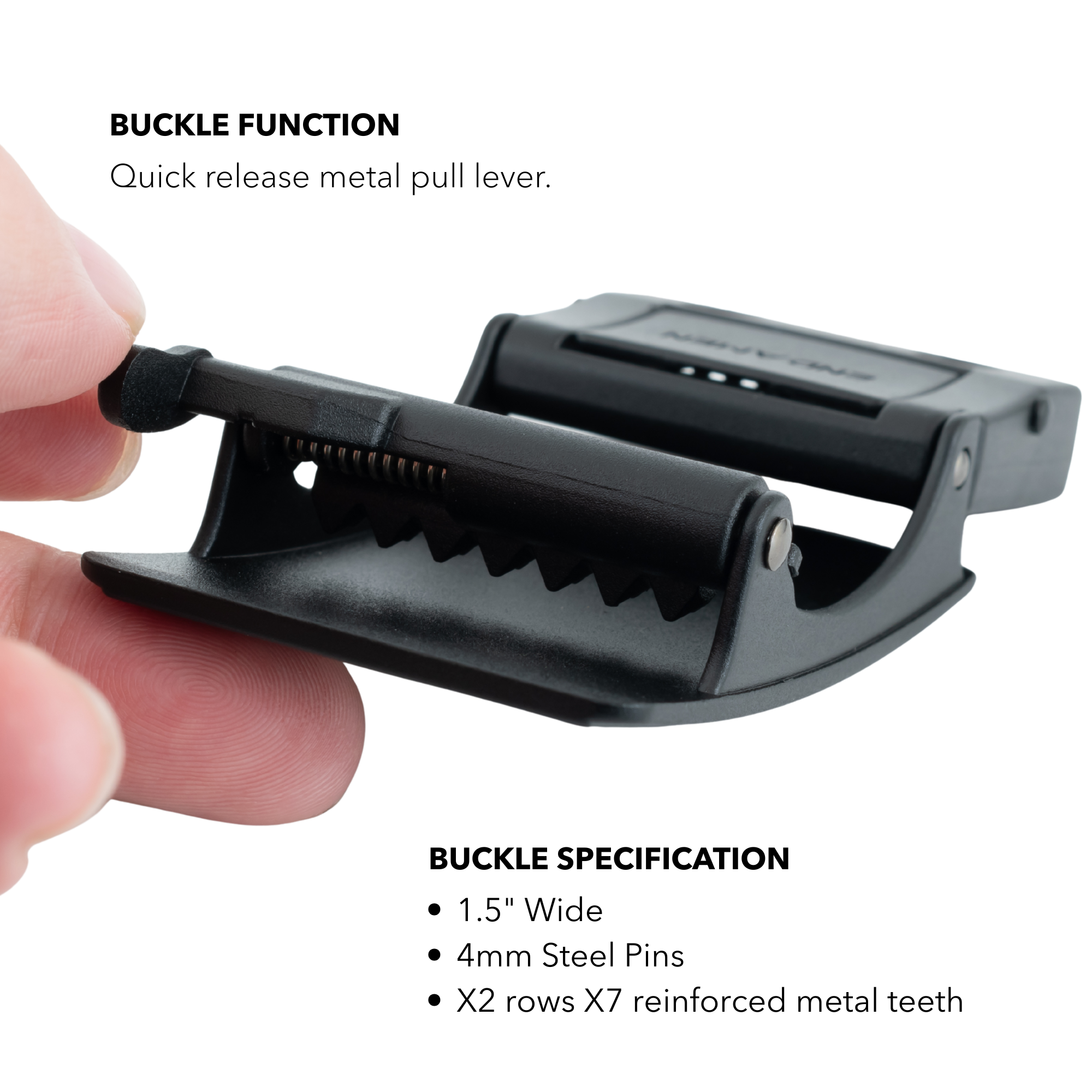 Force 1.0 EDC Belt 1.5" Width Ballistic Nylon for Everyday Carry