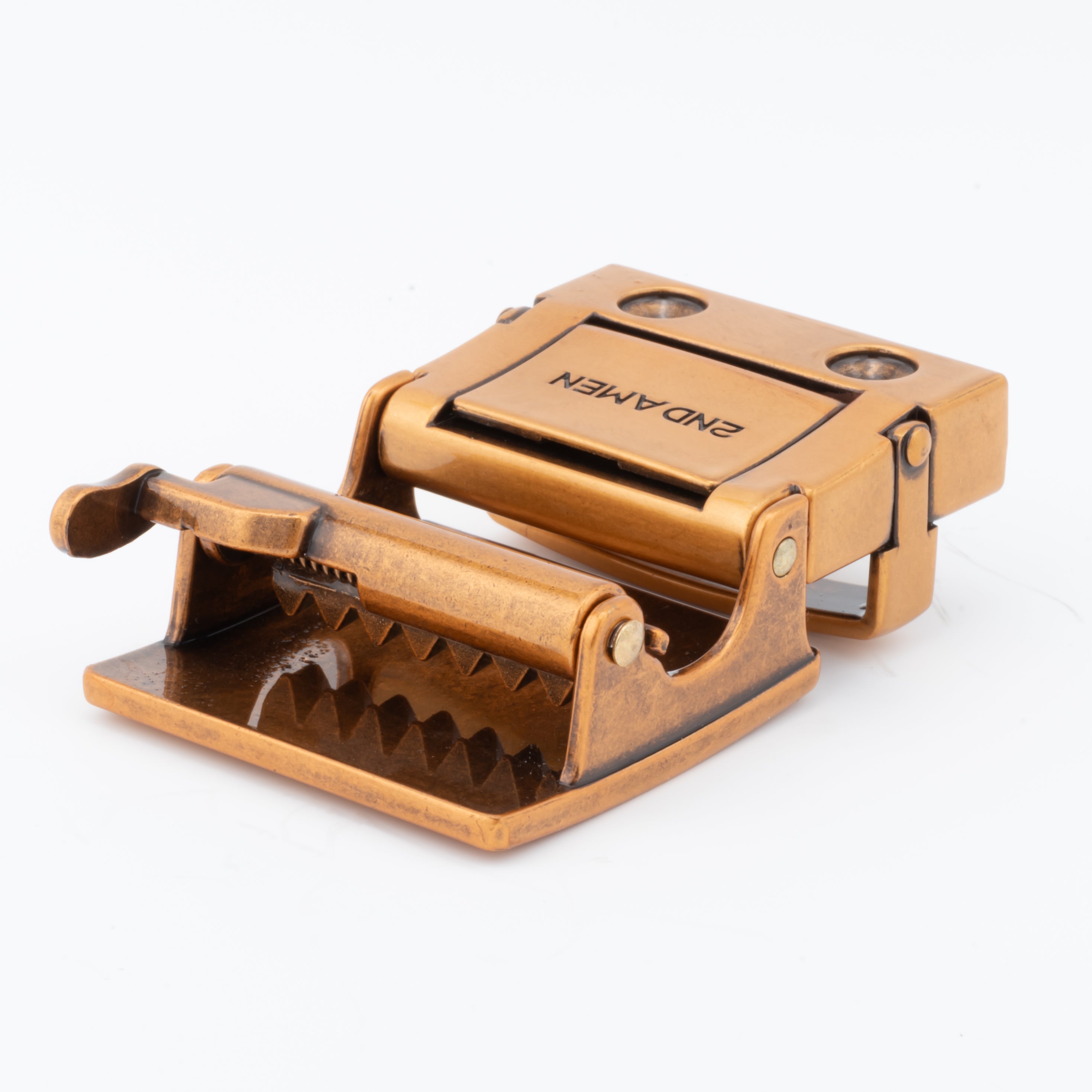 CovertClip 1.5" Teeth Lever Belt Buckle - Copper Finish