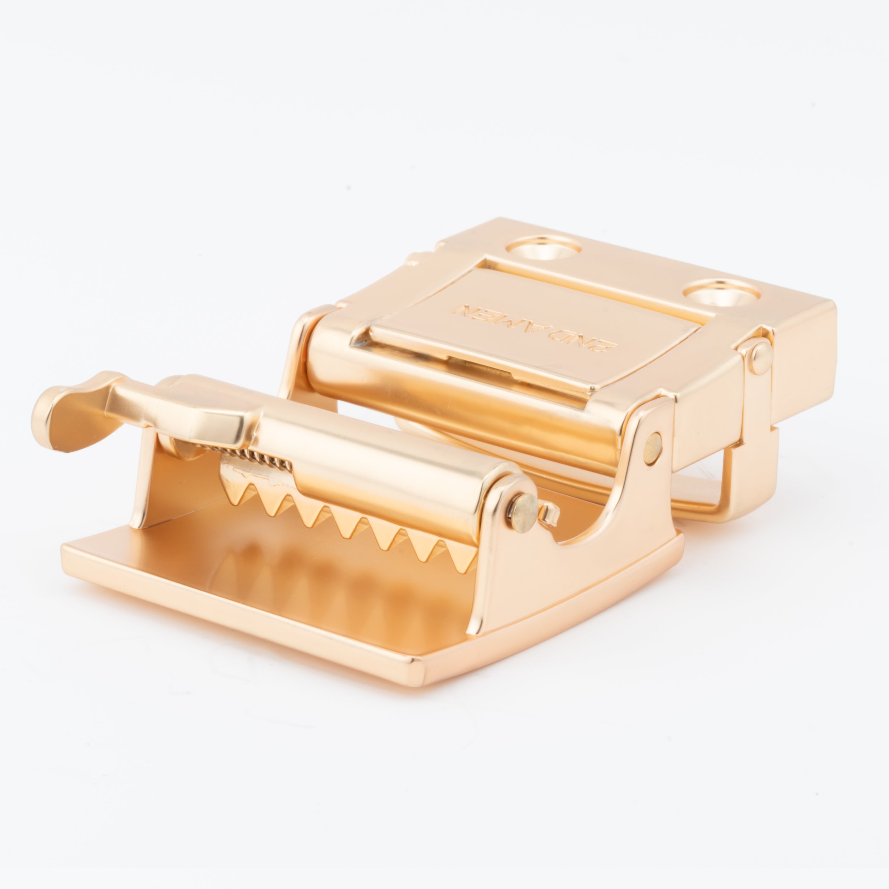 CovertClip 1.5" Teeth Lever Belt Buckle - Gold Finish