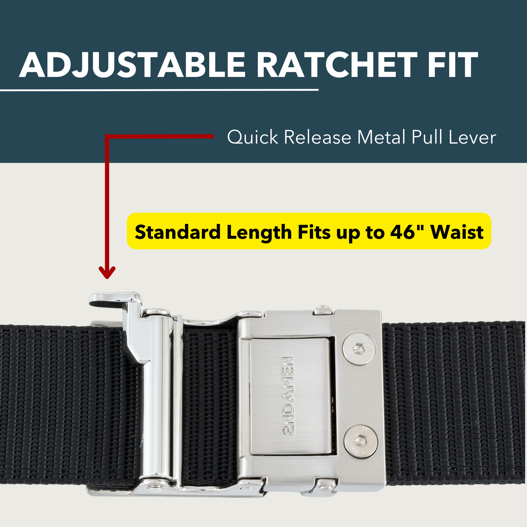 OS 1911 1.0 EDC Belt 1.5" Width Ballistic Nylon for Everyday Carry