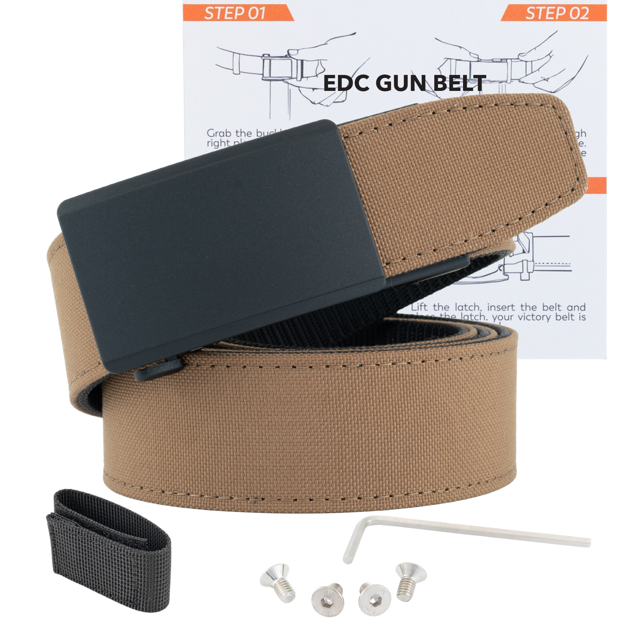 OPS 1.0 EDC Belt 1.5" Width Ballistic Nylon for Everyday Carry