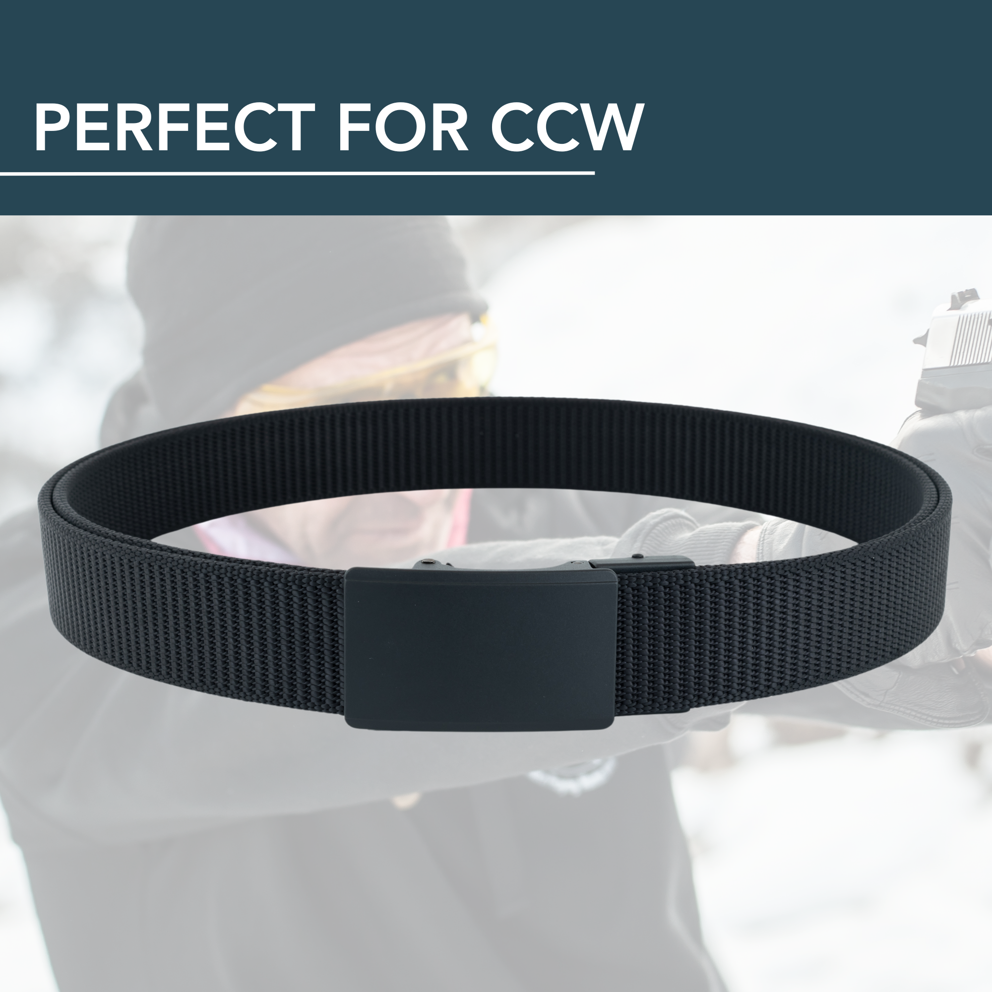 Force 1.0 EDC Belt 1.5" Width Ballistic Nylon for Everyday Carry