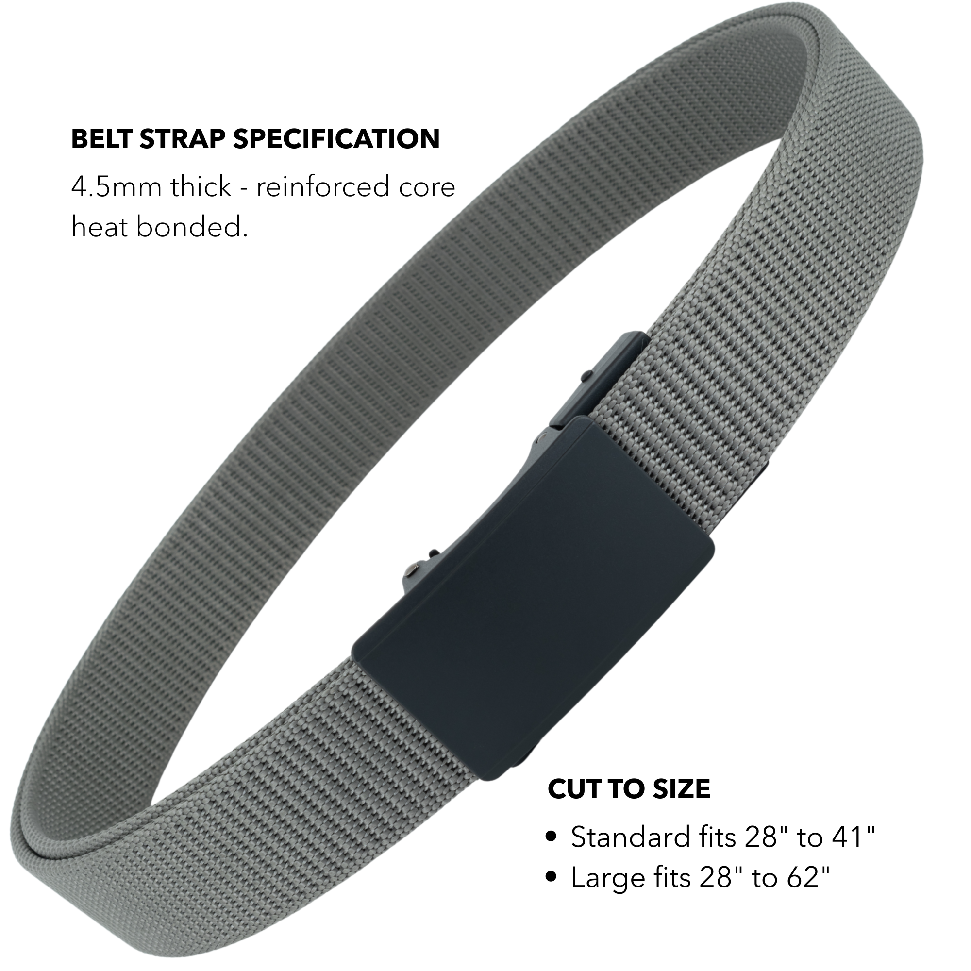 Force 1.0 EDC Belt 1.5" Width Ballistic Nylon for Everyday Carry