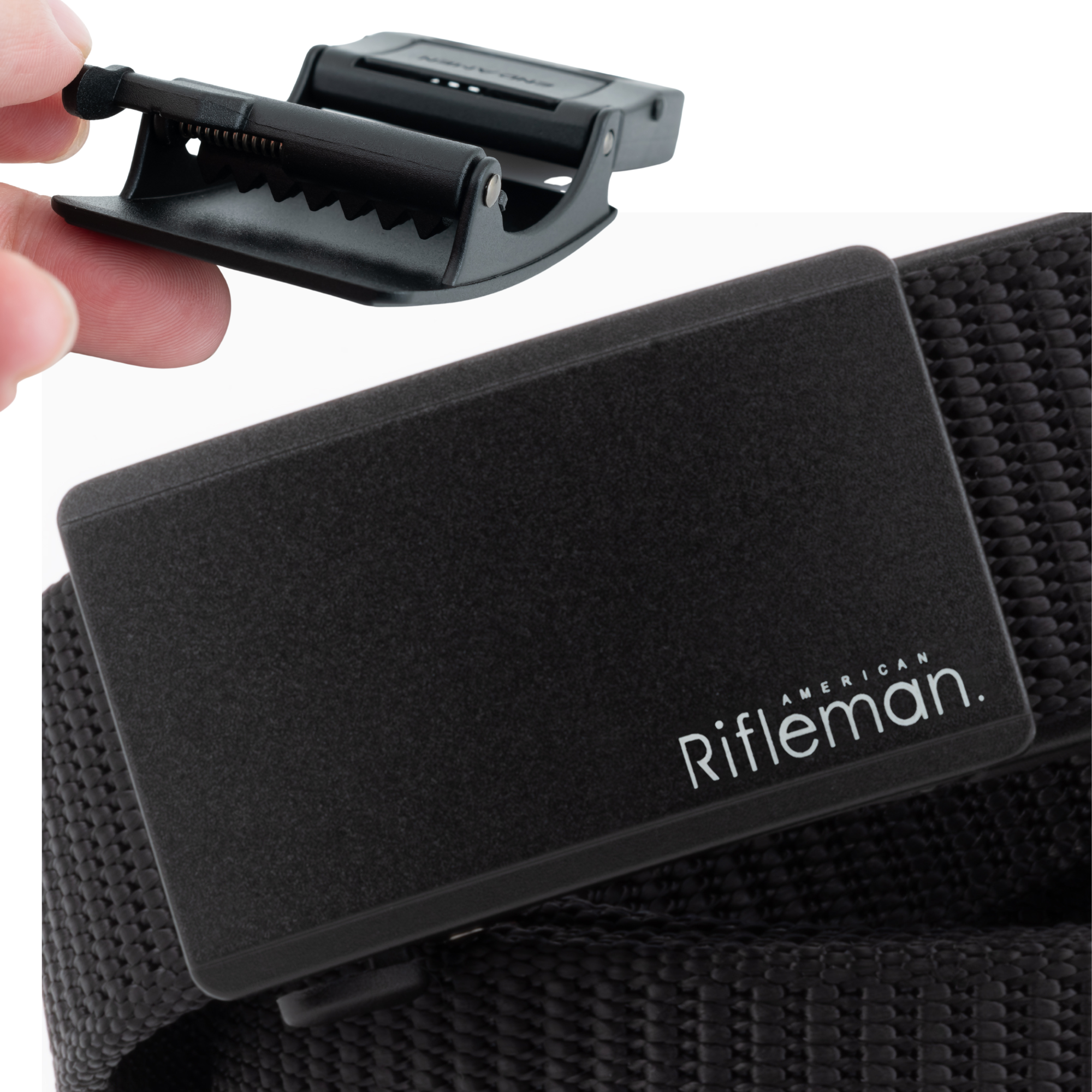 NRA American Rifleman Logo Teeth Lever Buckle 1.5" Wide