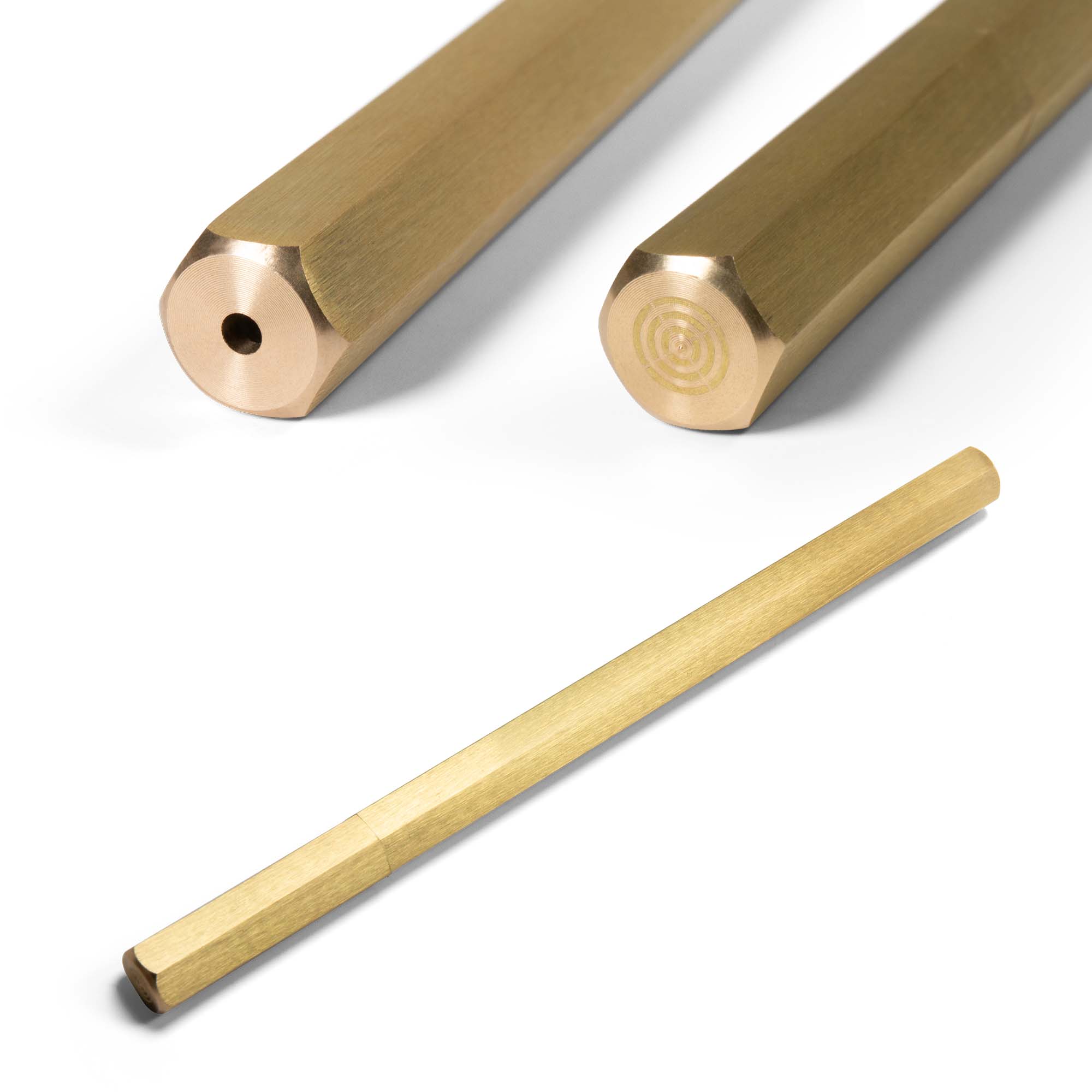 2nd Amen EDC Pen Solid Brass Roller Ball Black Gel Ink Pen Pens 2ND AMEN