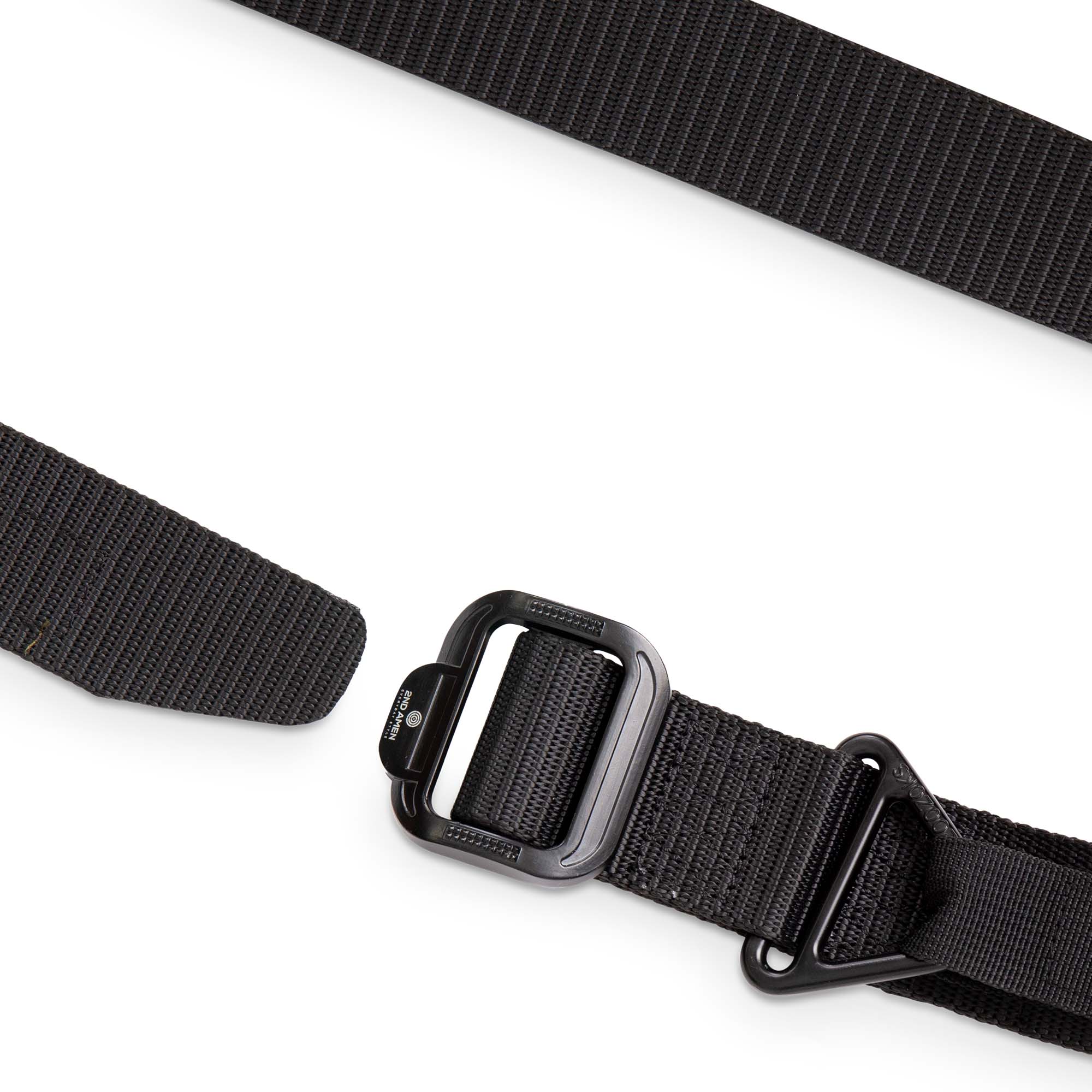 2ND Amen Men's Tactical 1.5 Inch Convertible TDU Rigger with Black Nylon webbing belt & Adjustable Metal Buckle Belts 2ND AMEN