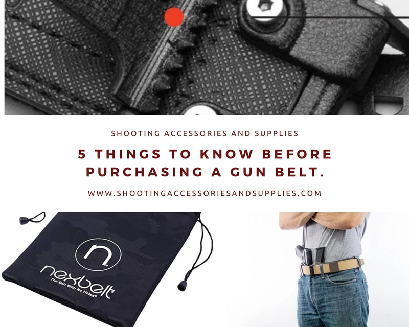 5 Things to know before purchasing a gun belt
