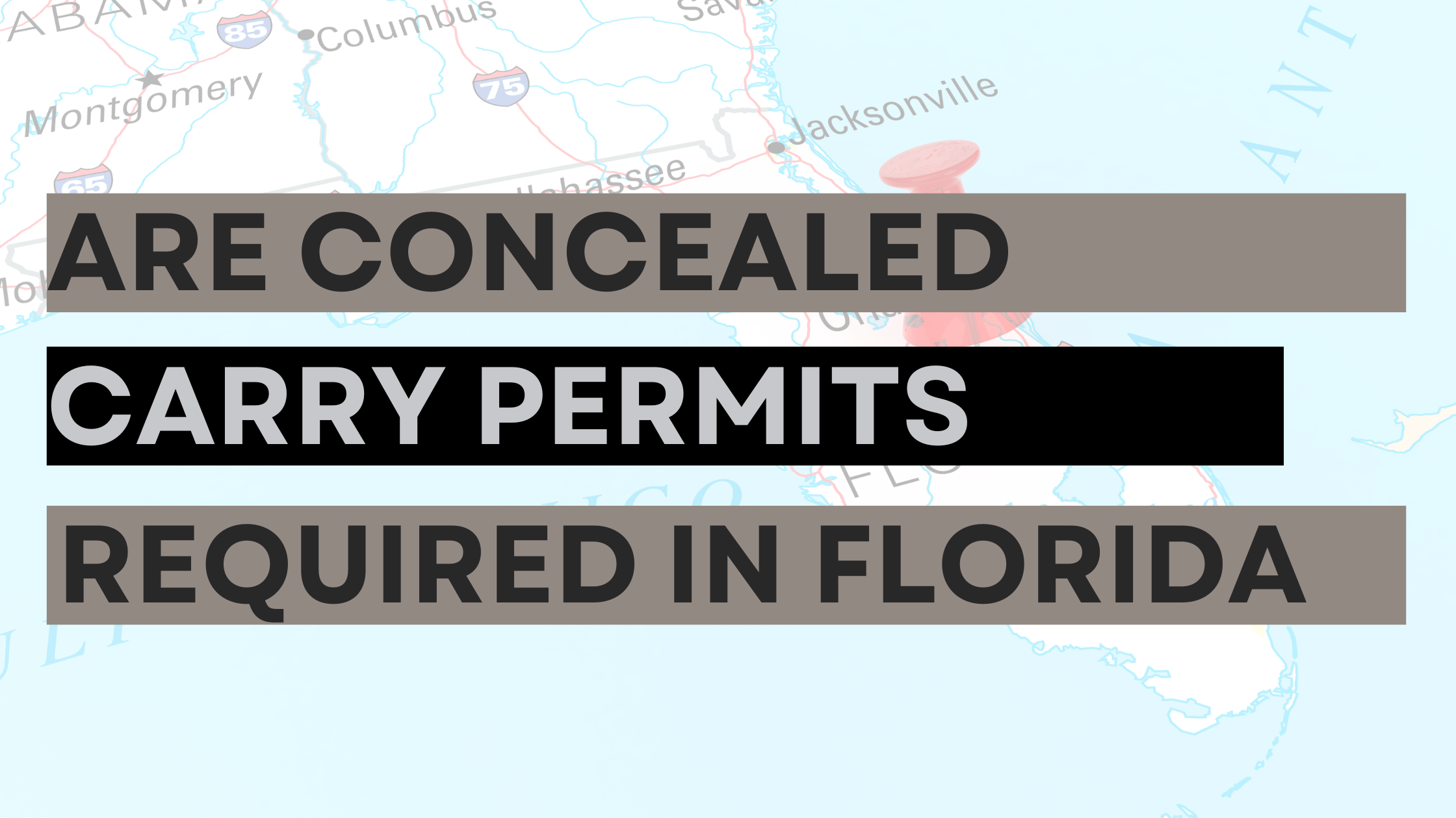 Are Concealed Carry Permits Required in Florida?