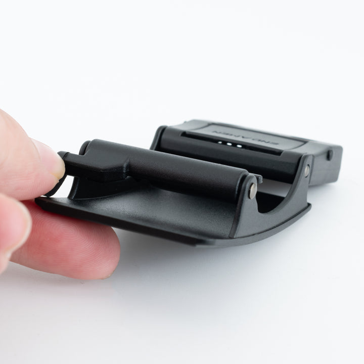 2ND AMEN Black Plain Teeth Lever Buckle