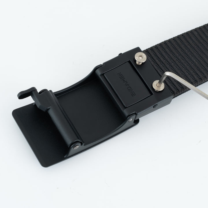2ND AMEN Black Logo Teeth Lever Buckle