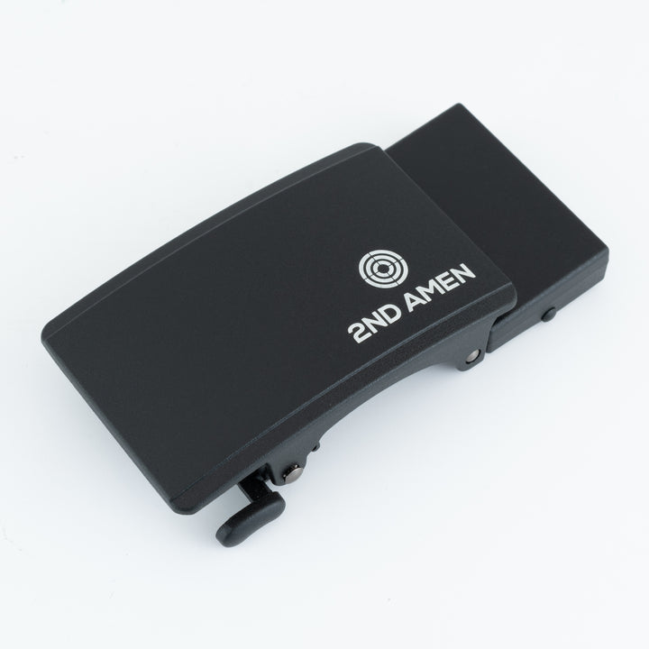 2ND AMEN Black Logo Teeth Lever Buckle