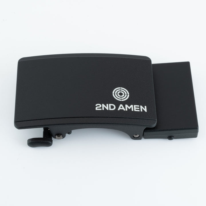 2ND AMEN Black Logo Teeth Lever Buckle