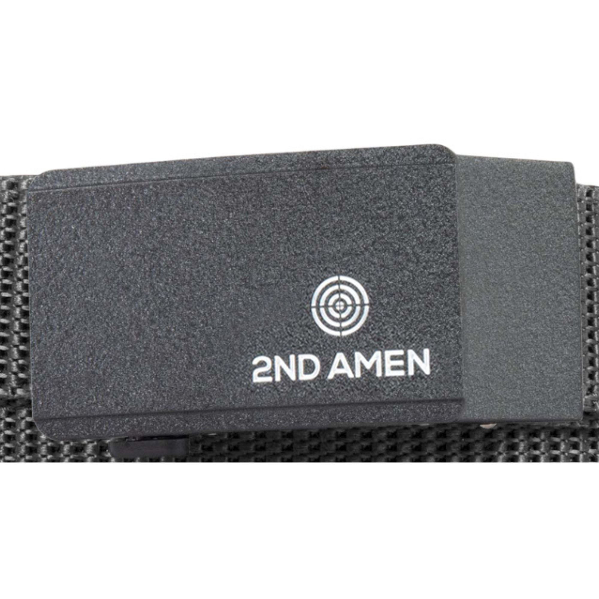 2ND AMEN Gun Belt Black Logo Buckle