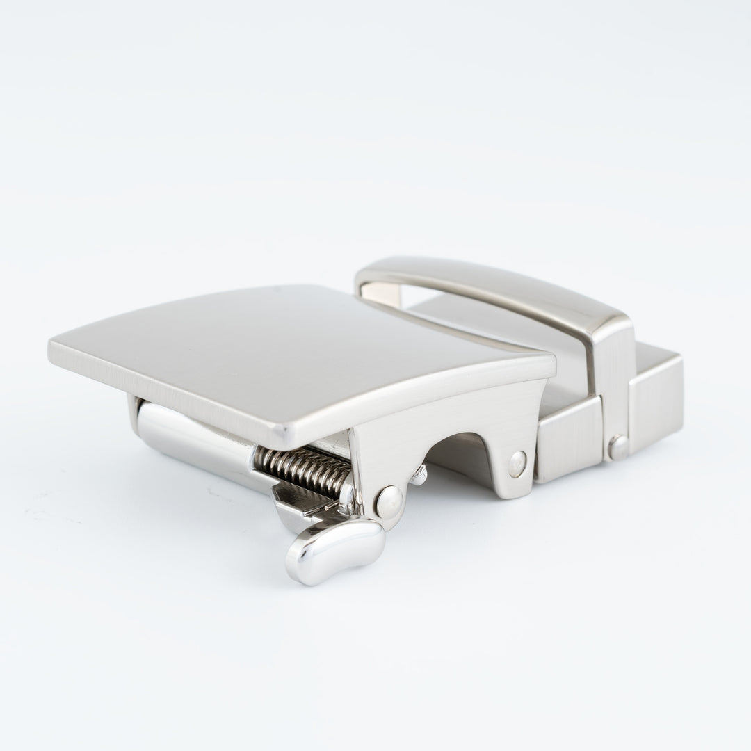 2ND AMEN Chrome Covert Clip Plain Teeth Lever Buckle