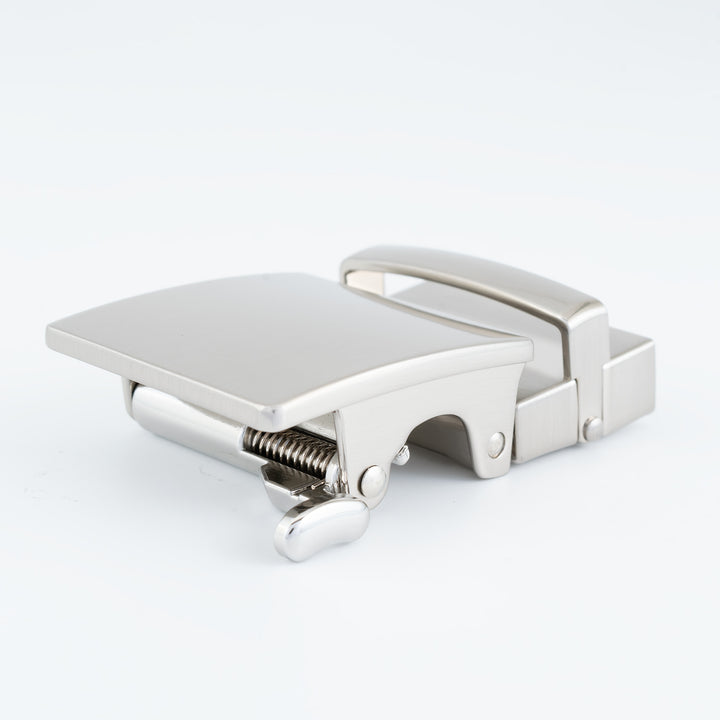 2ND AMEN Chrome Covert Clip Plain Teeth Lever Buckle