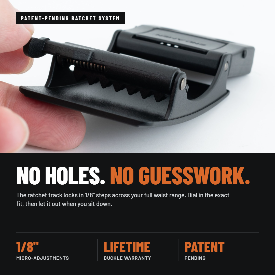 OPS 1.0 EDC Belt 1.5" Width Ballistic Nylon for Everyday Carry