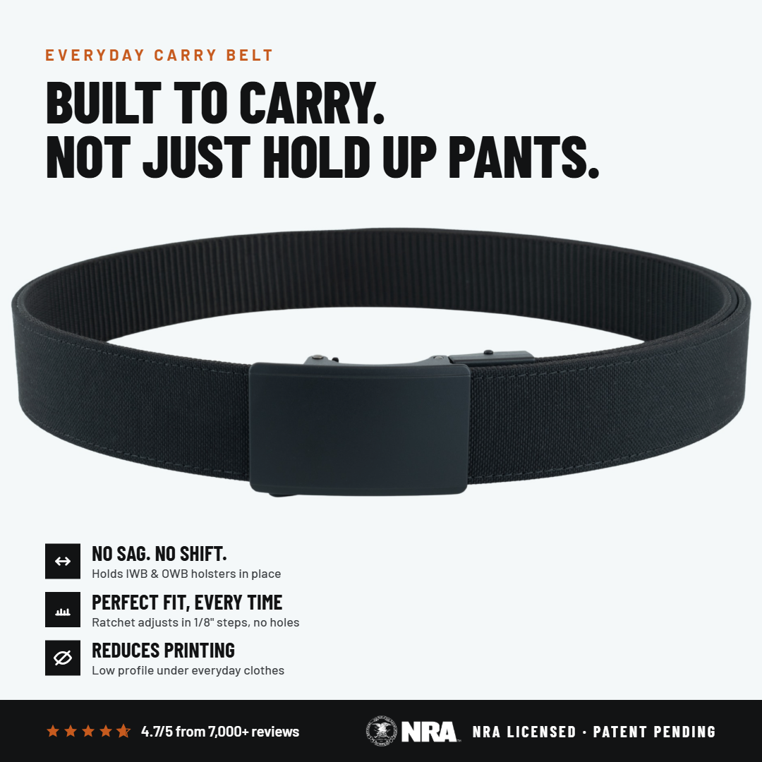 OPS 1.0 EDC Belt 1.5" Width Ballistic Nylon for Everyday Carry