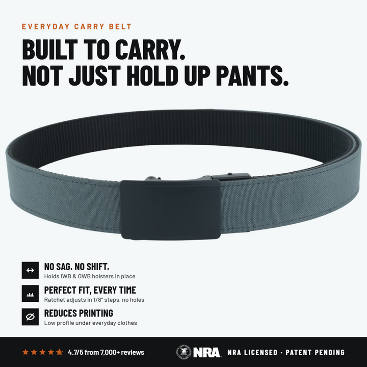 OPS 1.0 EDC Belt 1.5" Width Ballistic Nylon for Everyday Carry