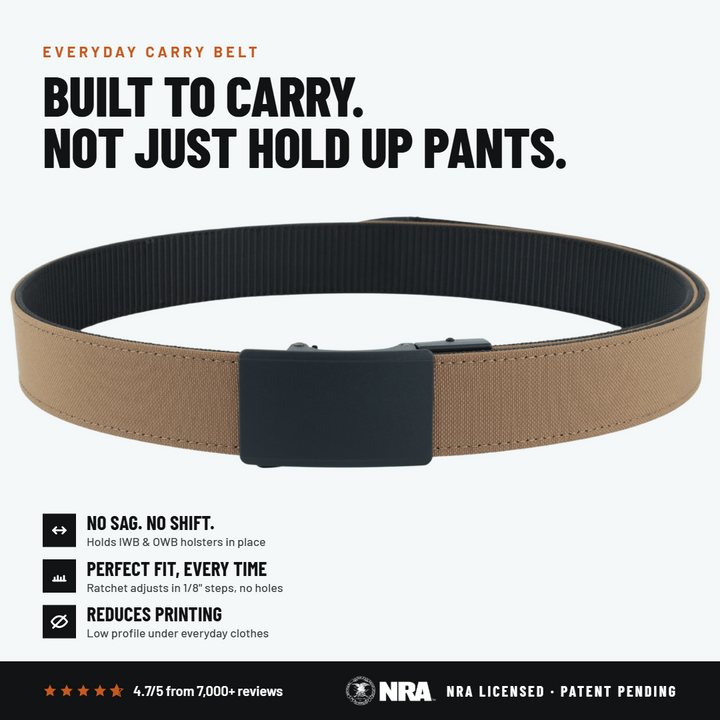 OPS 1.0 EDC Belt 1.5" Width Ballistic Nylon for Everyday Carry