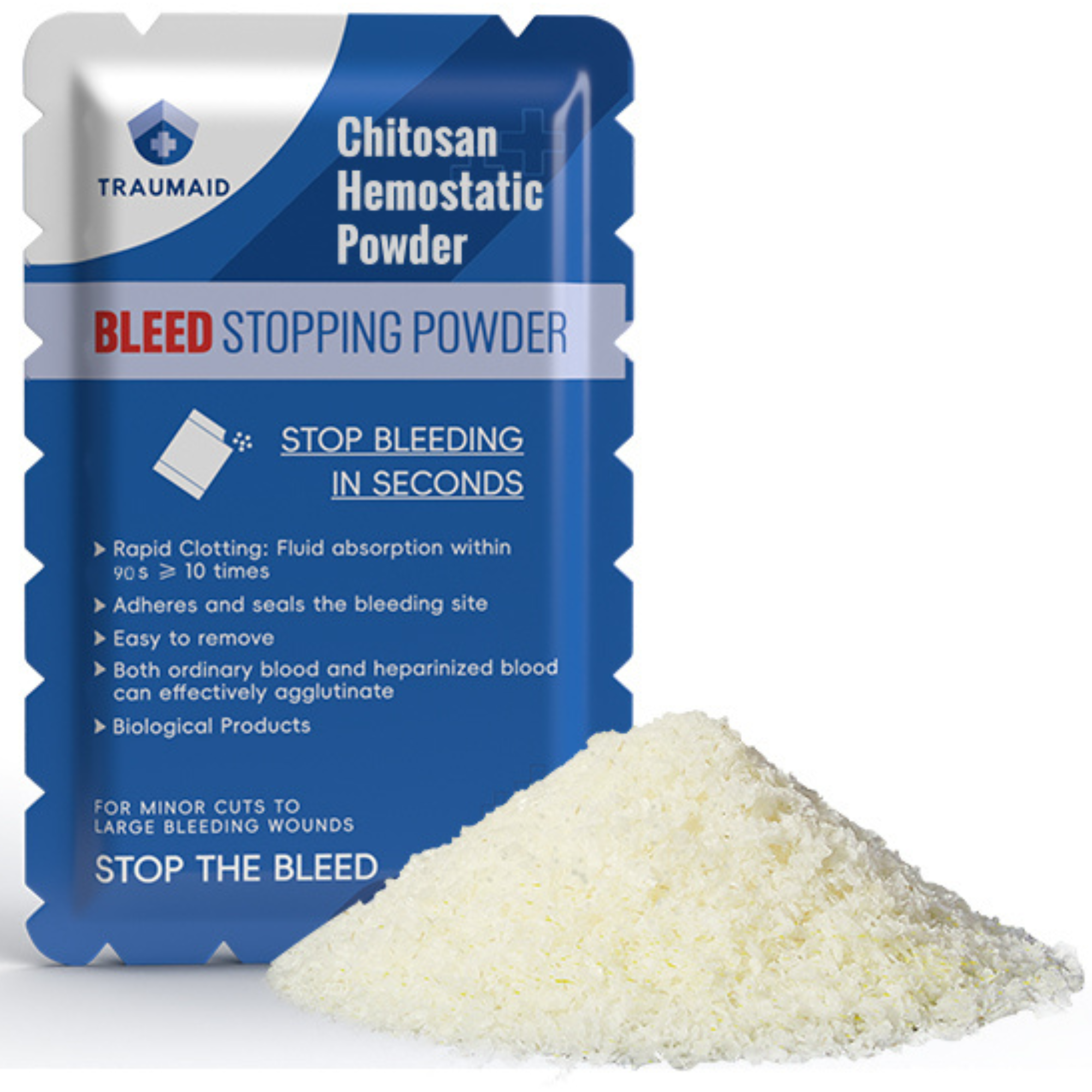 15g Bleed Stopping First Aid Powder for Rapid Blood Clotting