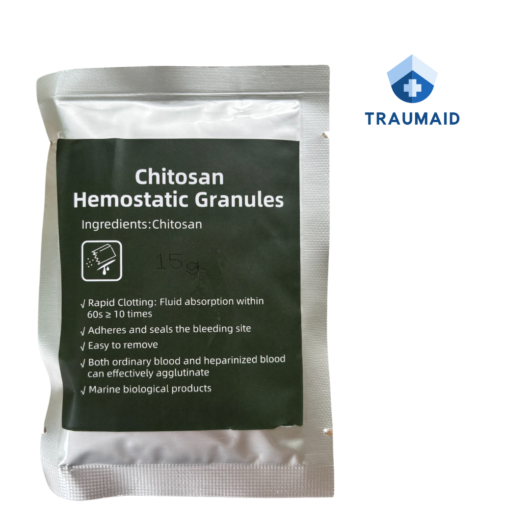 Chitosan Granules 15g Bleed Stopping First Aid Powder for Rapid Blood Clotting