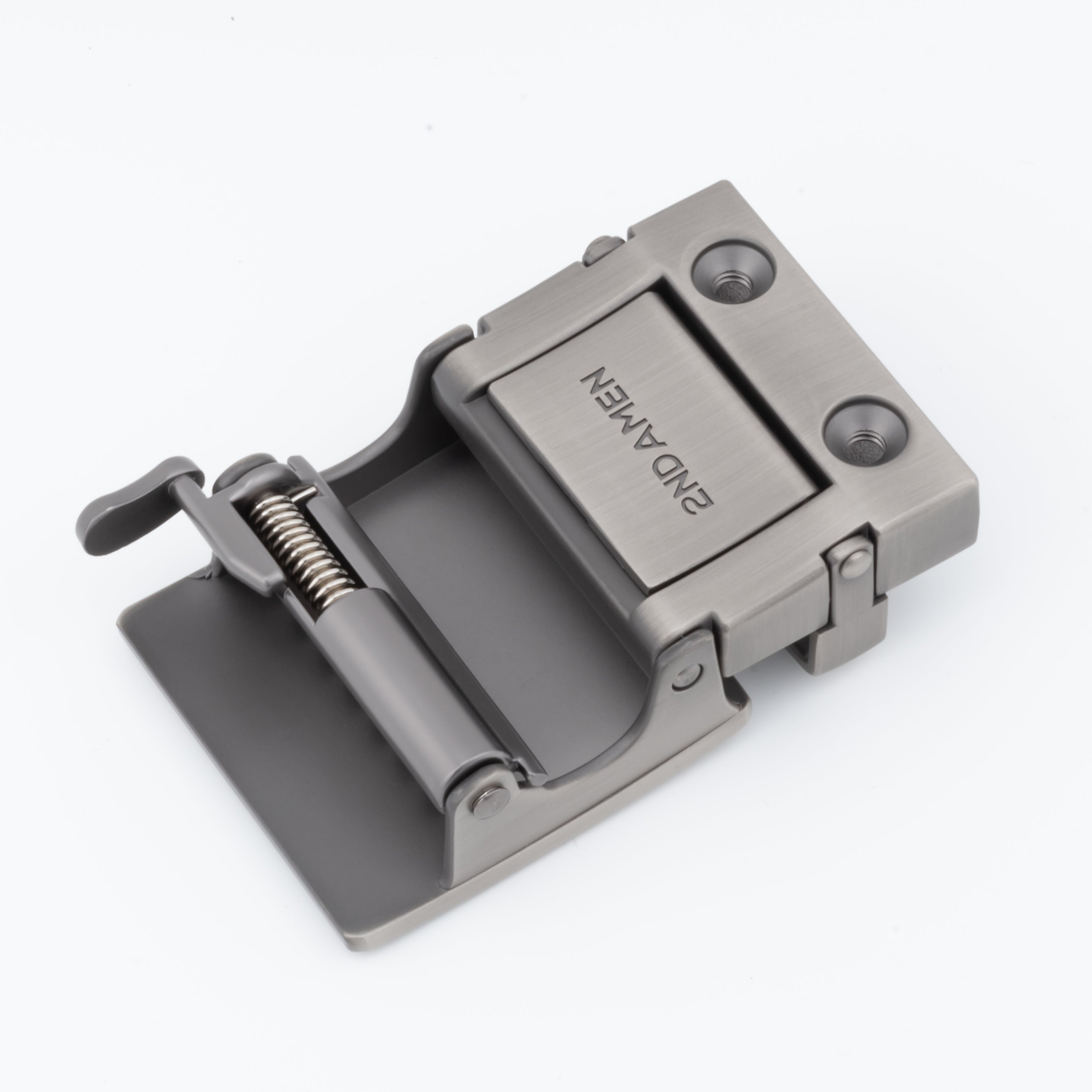 CovertClip 1.5" Teeth Lever Belt Buckle - Stainless Steel Finish