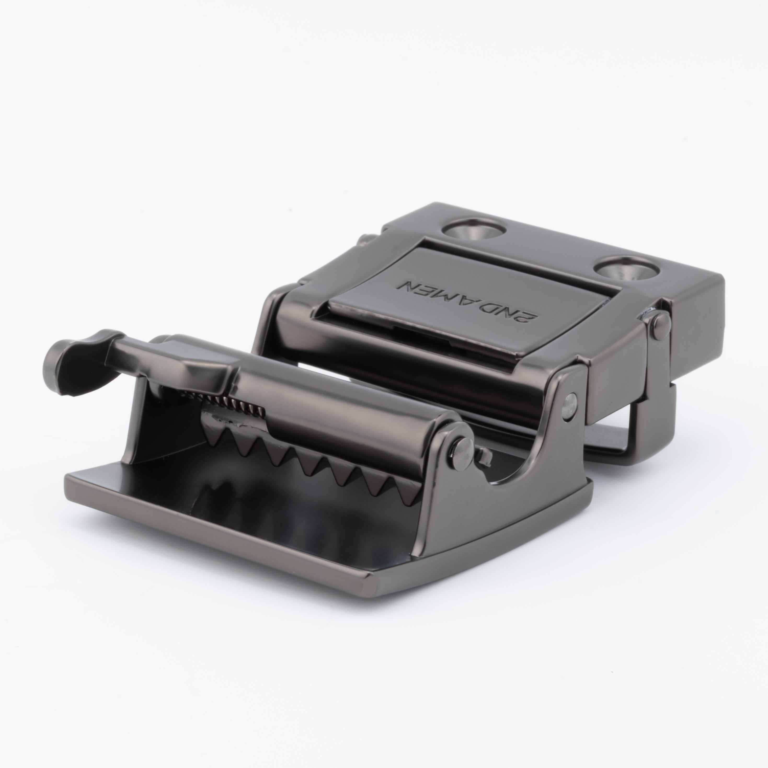 CovertClip 1.5" Teeth Lever Belt Buckle - Gunmetal Finish