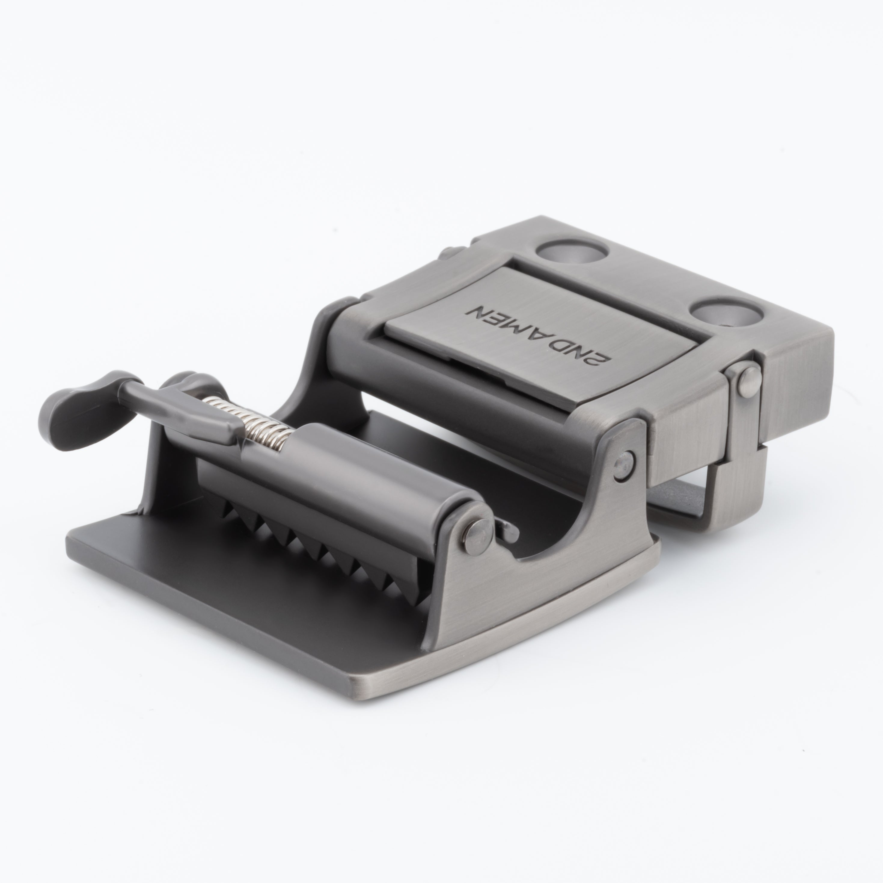 CovertClip 1.5" Teeth Lever Belt Buckle - Stainless Steel Finish