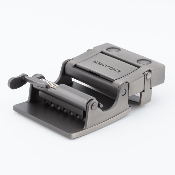 CovertClip 1.5" Teeth Lever Belt Buckle - Stainless Steel Finish