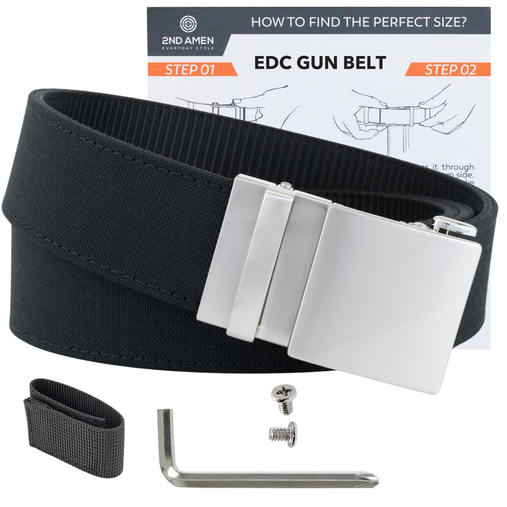 OS 1911 1.5" EDC Gun Belt - Black Standard