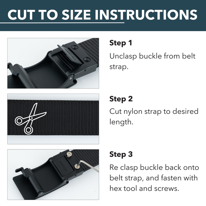 OPS 1.0 EDC Belt 1.5" Width Ballistic Nylon for Everyday Carry