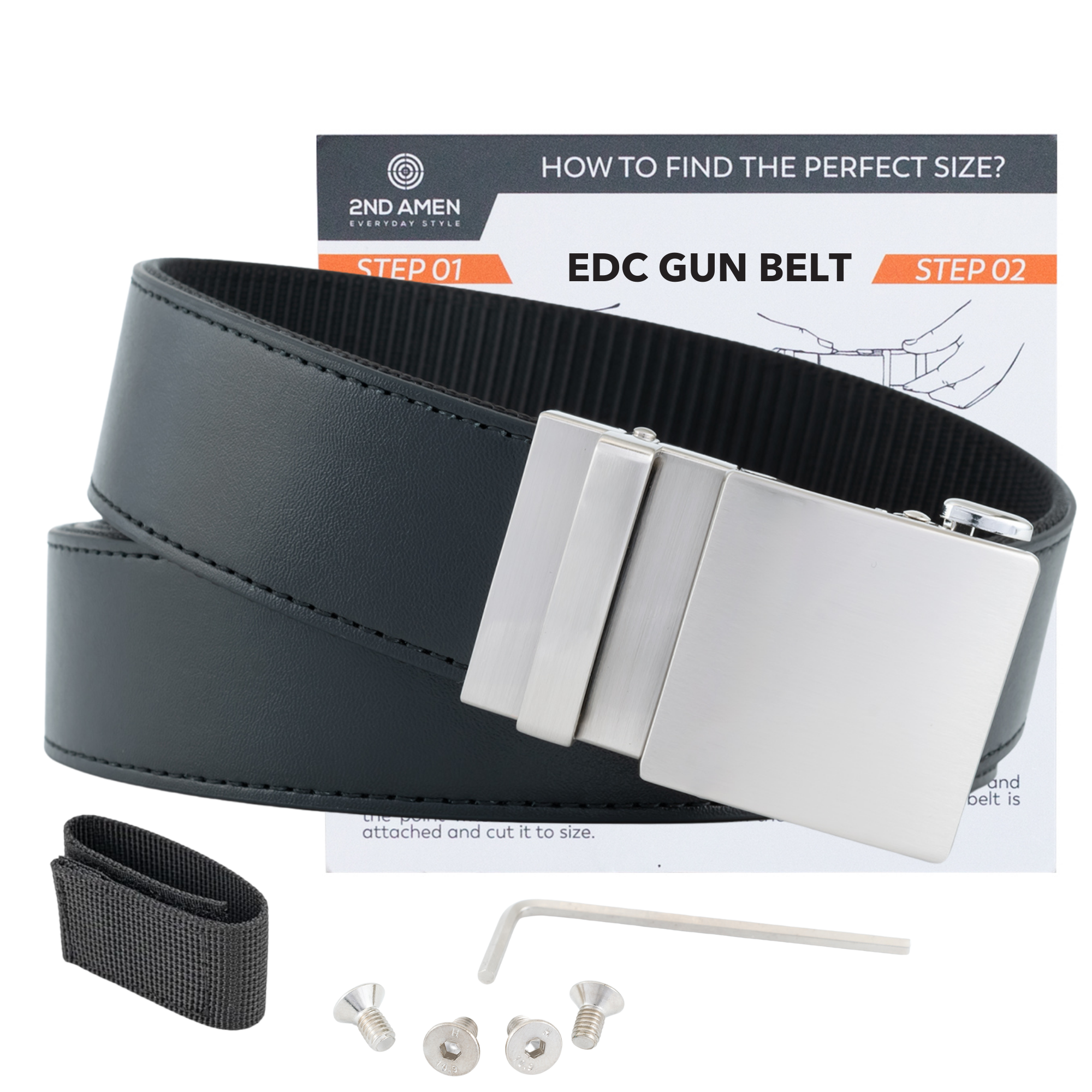 Stealth 1.0 Leather Gun Belt 1.5"