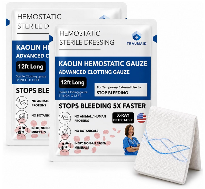 Traumaid Kaolin Hemostatic Gauze