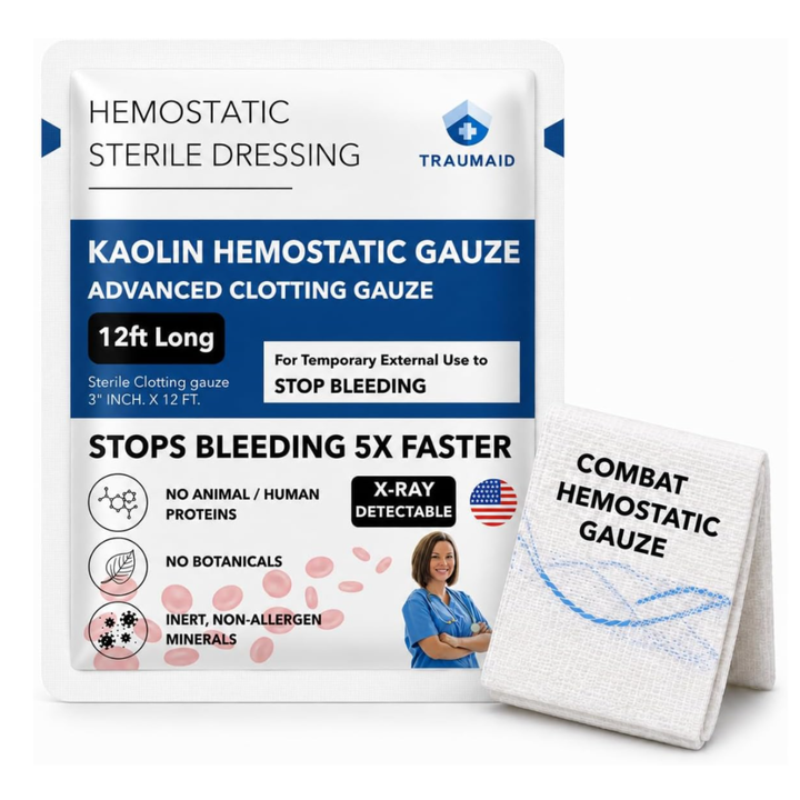 Traumaid Kaolin Hemostatic Gauze
