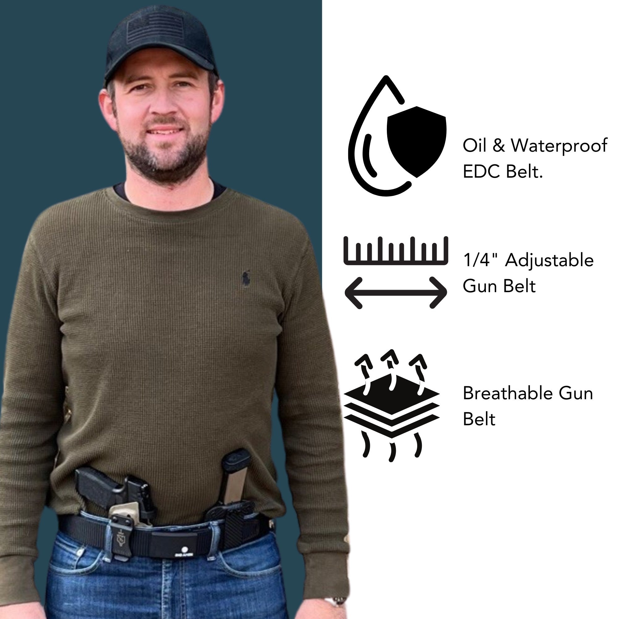 Hero 1.0 EDC Gun Belt 1.5"