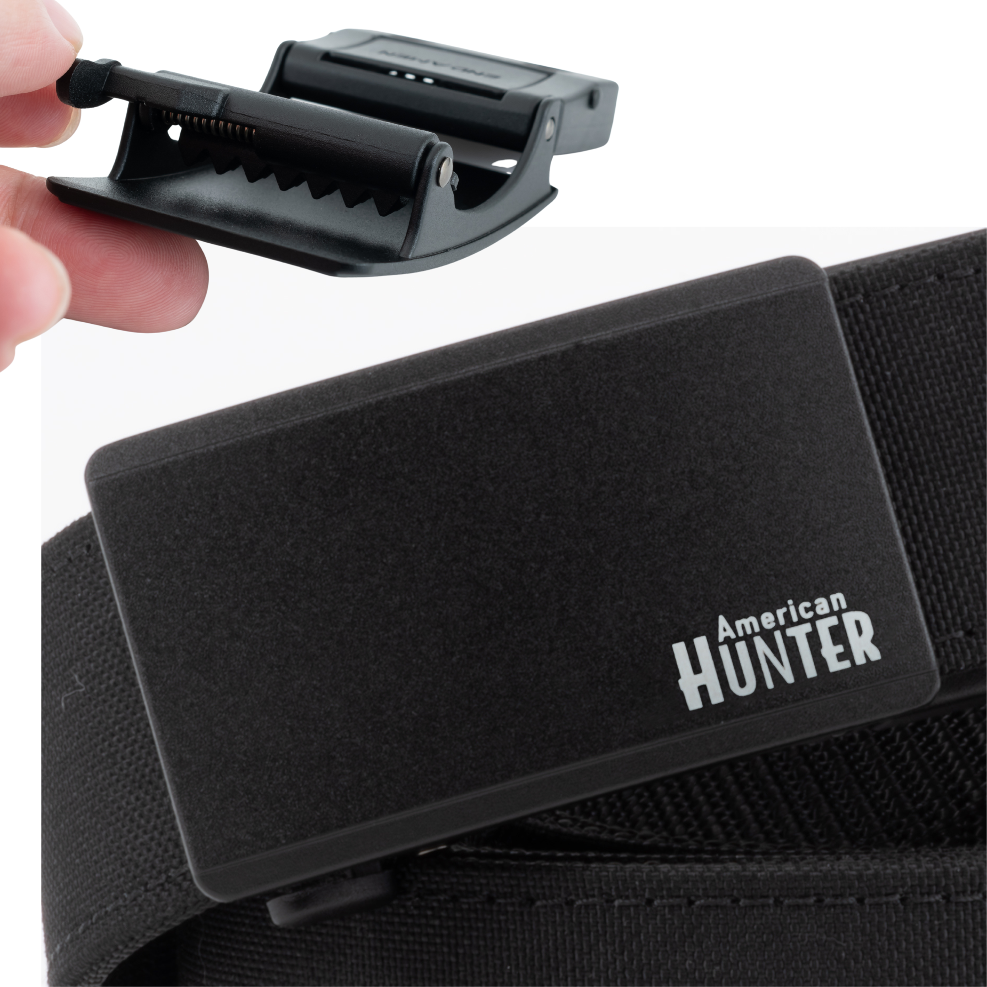 NRA American Hunter Logo Teeth Lever Buckle 1.5" Wide