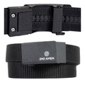 2nd Amen Hero 1.0 Heavy Duty Ratchet Gun Belt, 1.38-inch Adjustable EDC Belt with Metal Buckle, Tactical Style 600D Nylon Webbed Design - Black. Belts 2ND AMEN Black 1.38" Standard Up to 46" Waist