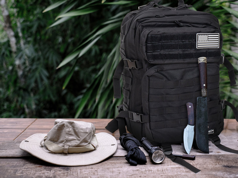 2ND AMEN Tactical Military Backpack - 3 Day Assault Army Rucksack with Molle Webbing - 45L Capacity Apparel & Accessories 2ND AMEN 