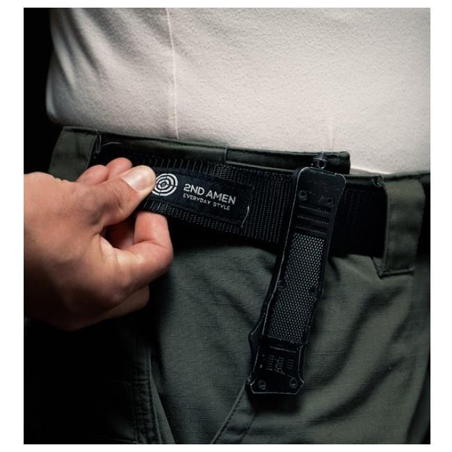 2ND AMEN Tactical Rigger Belt, Heavy Duty Nylon Adjustable Military Belt With Metal Buckle Belts 2ND AMEN 